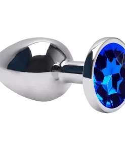Plug Anal G Aço Brilhante - AZUL