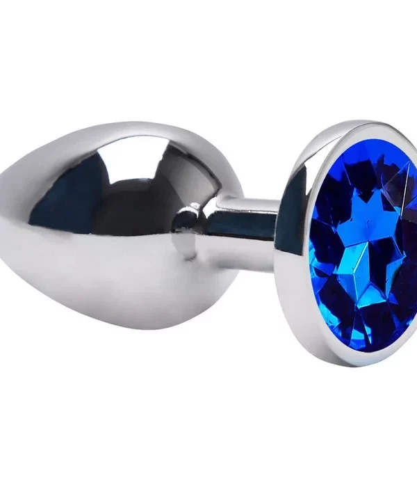 Plug Anal G Aço Brilhante - AZUL