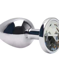 Plug Anal G Aço Brilhante - TRANSPARENTE