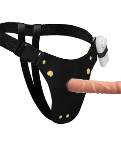 Cinta Peniana Pênis Realístico Vibrador 18 X 4Cm