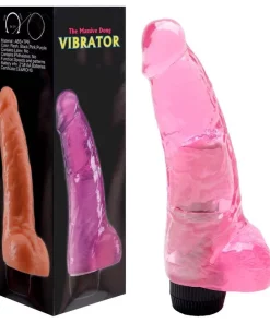 Pênis Com Escroto Vibrador 19 X 4,8Cm