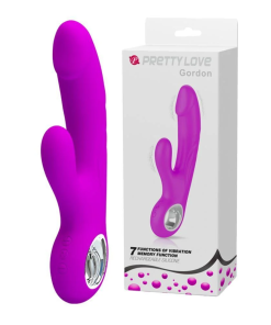 VIBRADOR GORDON SELENE ESTIMULADOR DUPLO 7 VIBRAÇÕES