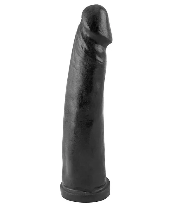 Pênis De Borracha Maciça 20,2 X 4,5Cm - PRETO