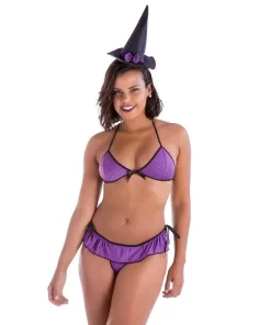 Kit Fantasia Bruxinha Amareto