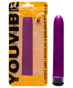 Vibrador Personal 17 X 2,8Cm Liso - ROXO