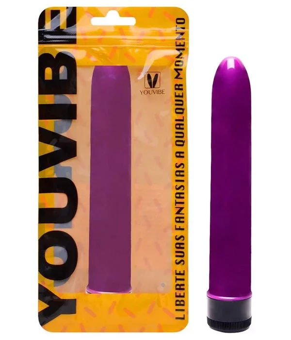 Vibrador Personal 17 X 2,8Cm Liso - ROXO
