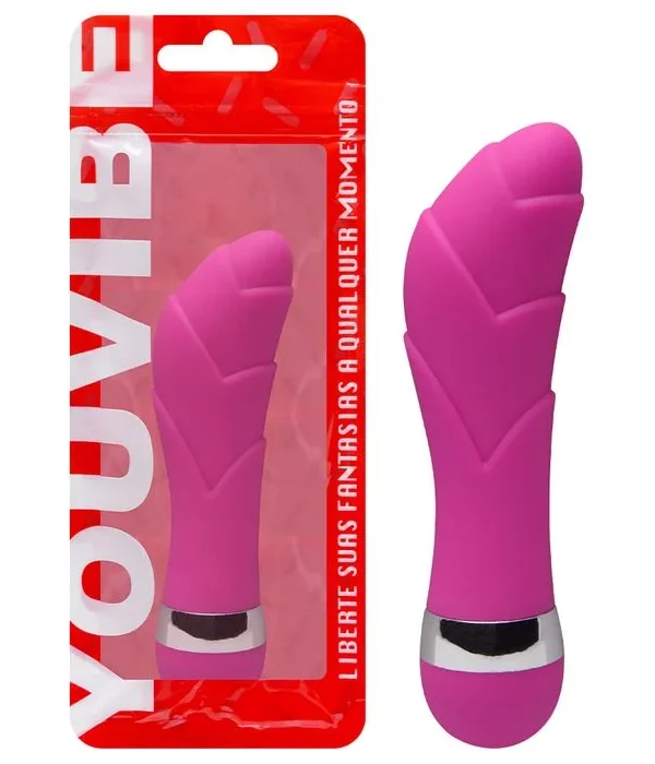 Vibrador Ponto G Aveludado 11,5 X 2,5Cm - ROSA
