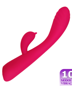 Vibrador Flexível com Estimulador de Clitóris