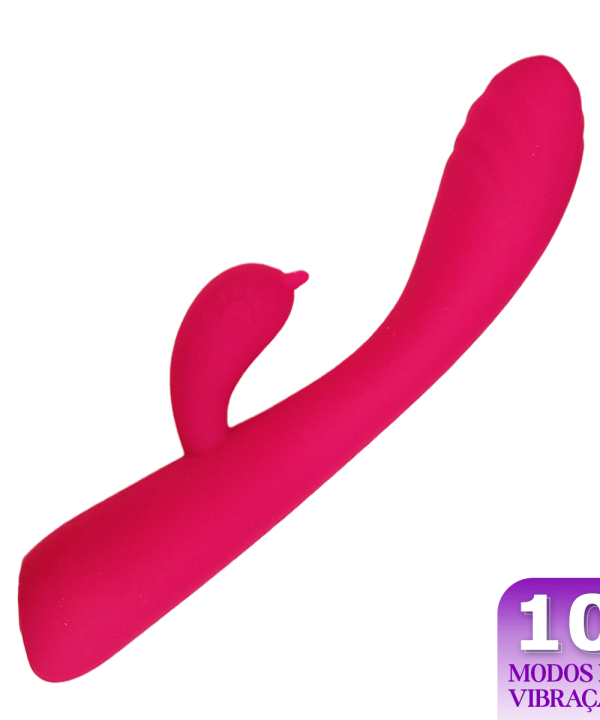 Vibrador Flexível com Estimulador de Clitóris