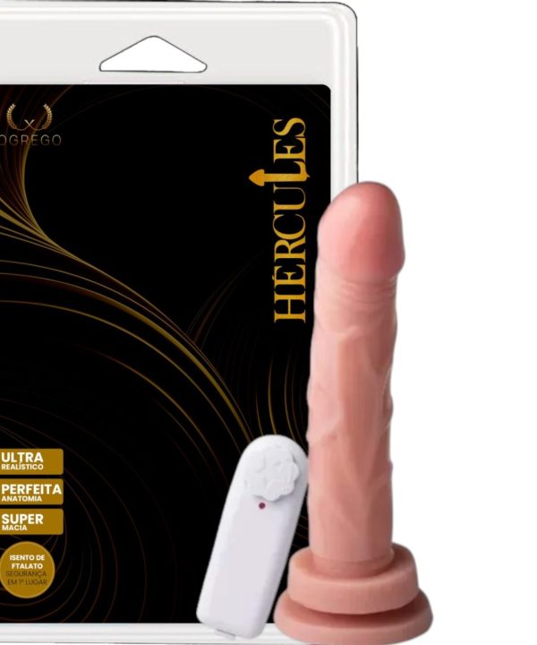 Prótese Vibrador Externo Ventosa 18,5 X 3,5Cm