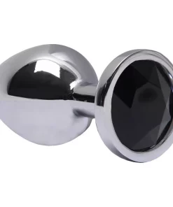 Plug Anal M Aço Brilhante  - PRETO