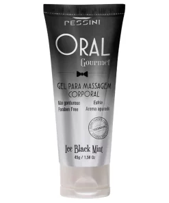 Oral Gourmet Sabor No Amor Gel Comestível  Ice Black  45G