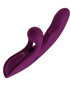 Vibrador com Estimulador de Clitóris e Pulsador de Ponto G
