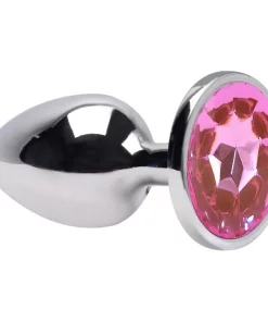 Plug Anal P Aço Brilhante - ROSA