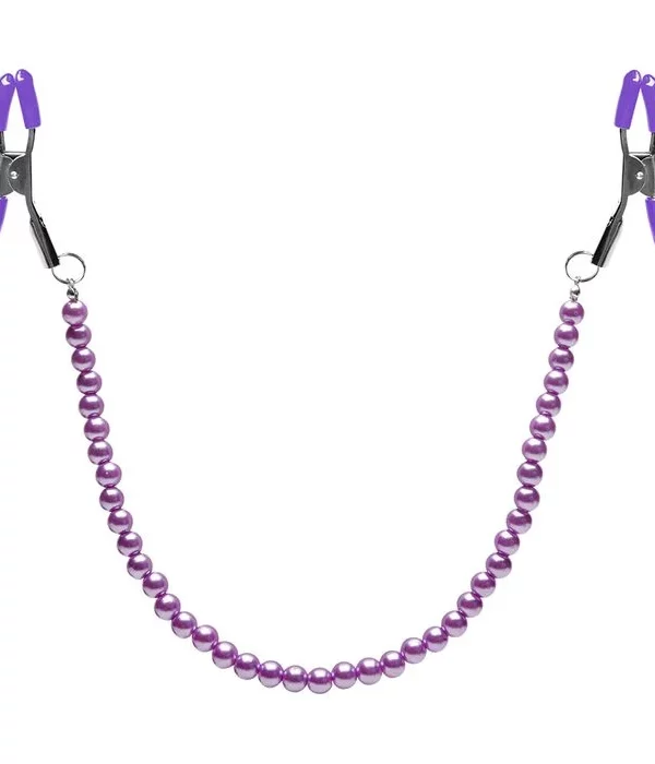Grampos Para Mamilos Pérolas - ROXO