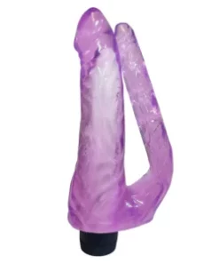 Vibrador duplo formato pênis 22 X 4 CM