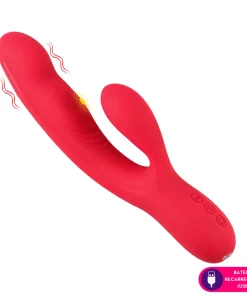 Vibrador ponto G com pulsação interna e estimulação clitoriana