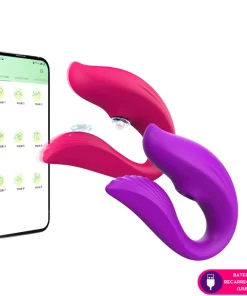 Vibrador casal por aplicativo - PINK