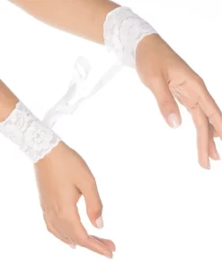 Algema Sensual Rendada - BRANCO