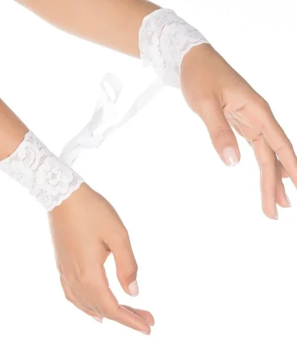 Algema Sensual Rendada - BRANCO