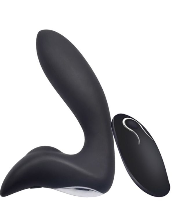 Estimulador de Próstata Vibratório com Controle - Preto