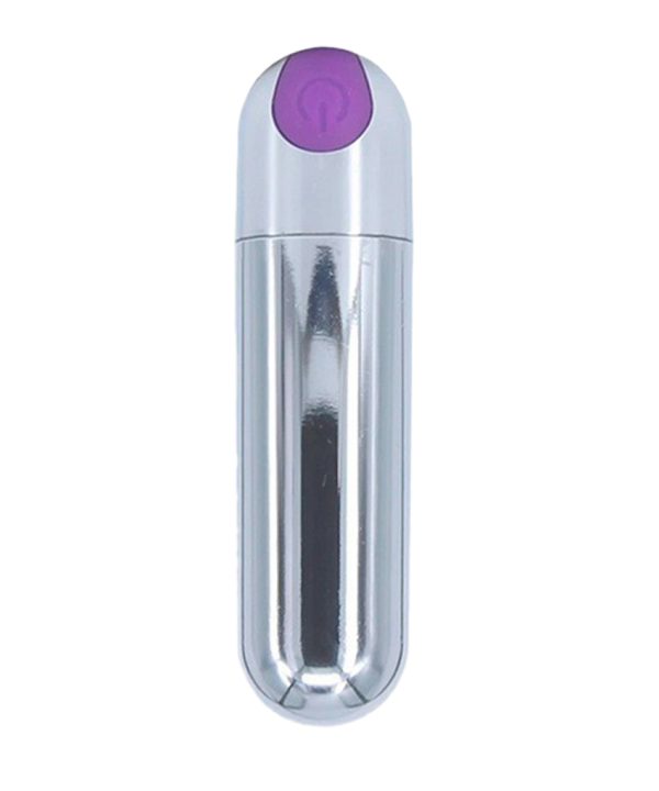Cápsula vibratória metalizada - ROXO