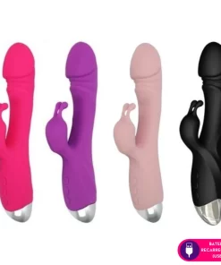 Vibrador ponto G com estimulador de clitóris – Free Romeo  - ROXO