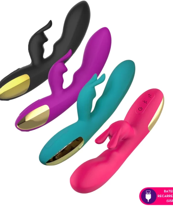 Nv Toys Crazy Rabbit – Vibrador ponto G com estimulador rabbit - pink