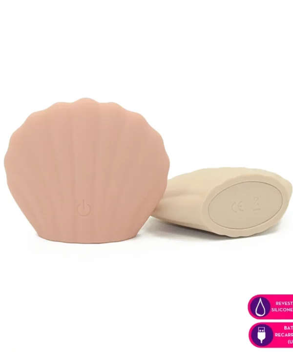 Vibrador em formato de concha - BRANCO