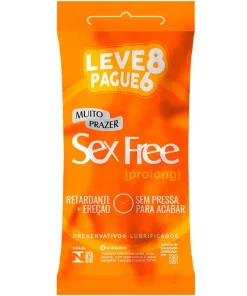 Preservativo Prolong Com 6 Unidades Sex Free