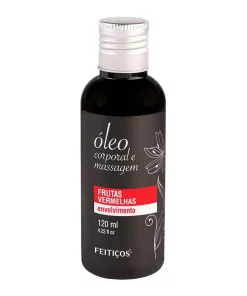 Óleo Corporal e Massagem 120ml Feitiços Aromáticos - FRUTAS VERMELHAS