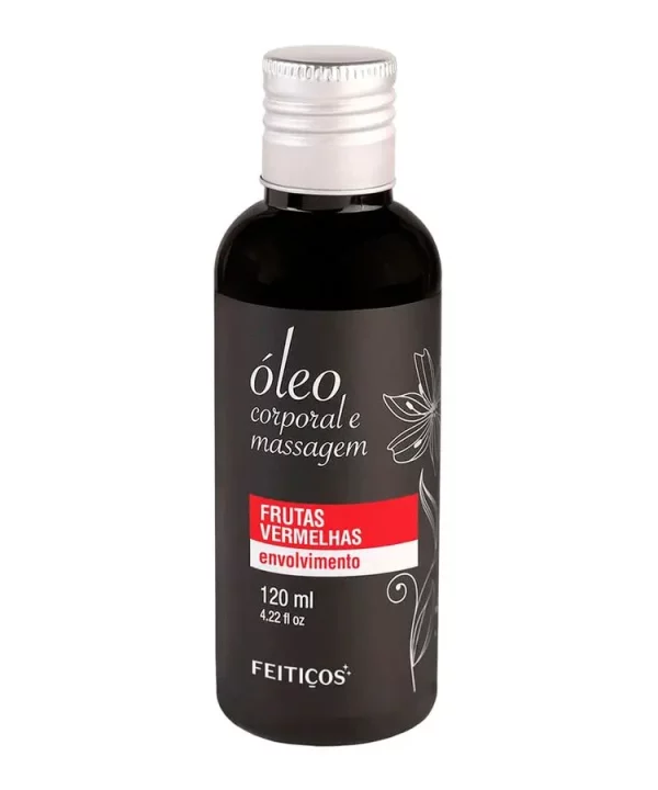 Óleo Corporal e Massagem 120ml Feitiços Aromáticos - FRUTAS VERMELHAS