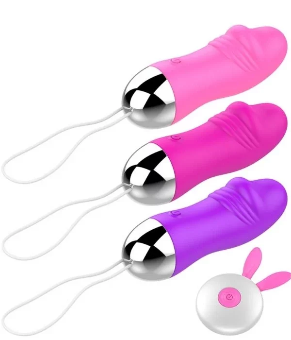 Cápsula vibratória ponto G com controle remoto - PINK