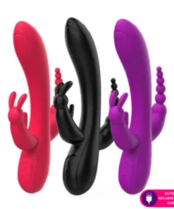 Vibrador estimulador triplo - PINK