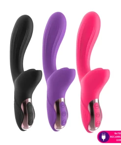 Vibrador ponto G com estimulador clitoriano - PINK