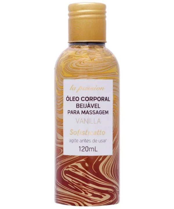 ÓLEO DE MASSAGEM BEIJÁVEL 120ML - VANILLA