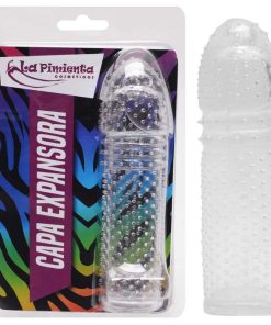 Capa Peniana Expansora Em Silicone - TRANSPARENTE