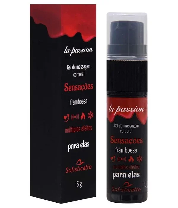 Sensações Gel Múltiplos Efeitos 15G - FRAMBOESA