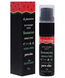 Sensações Gel Múltiplos Efeitos 15G -  MELANCIA FRESH