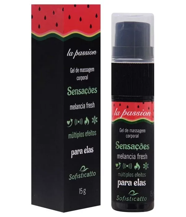 Sensações Gel Múltiplos Efeitos 15G - MELANCIA FRESH
