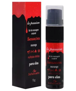 Sensações Gel Múltiplos Efeitos 15G - MORANGO