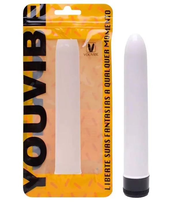 Vibrador Personal 17 X 2,8Cm Liso - BRANCO