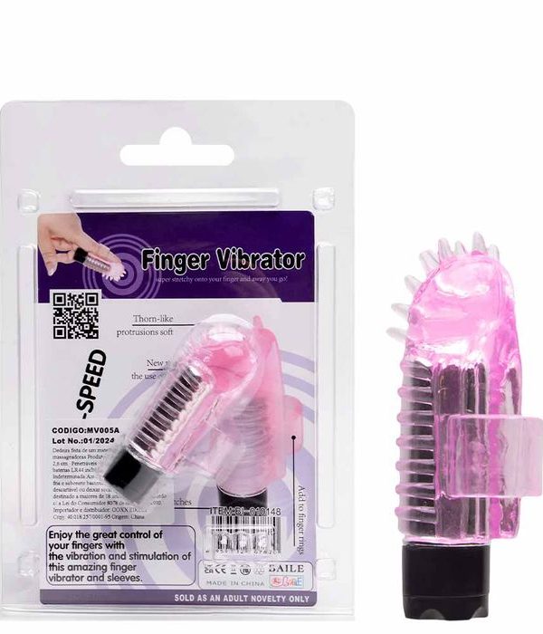 Dedeira Vibratória Com Saliências Finger Vibrator