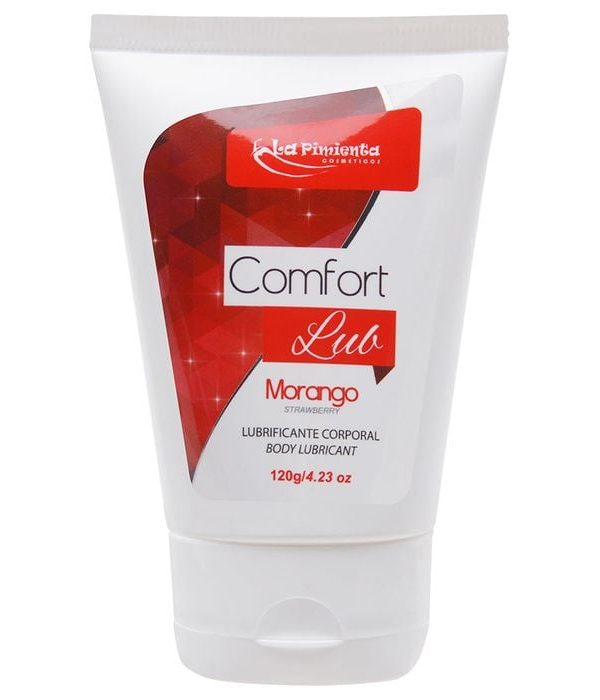 Lubrificante Comfort Lub Beijável 120G - MORANGO