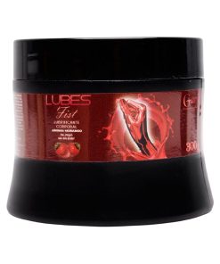 Lubes Fist 300G Aromático Lubrificante Corporal Extra Deslizante - MORANGO