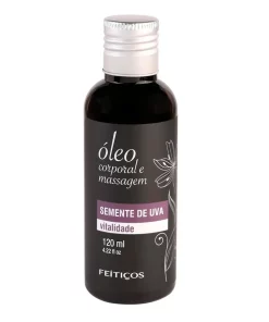 Óleo Corporal e Massagem 120ml Feitiços Aromáticos - SEMENTE DE UVA