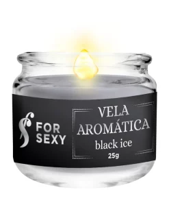 Vela Aromática Beijável P/ Massagem 25G - BLACK ICE