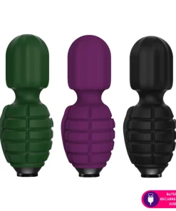 Mini vibrador em formato de granada - ROXO
