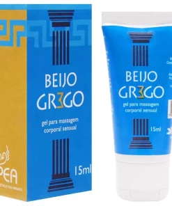 Beijo Grego Gel Beijável 15Ml Sabor de Tutti Frutti.