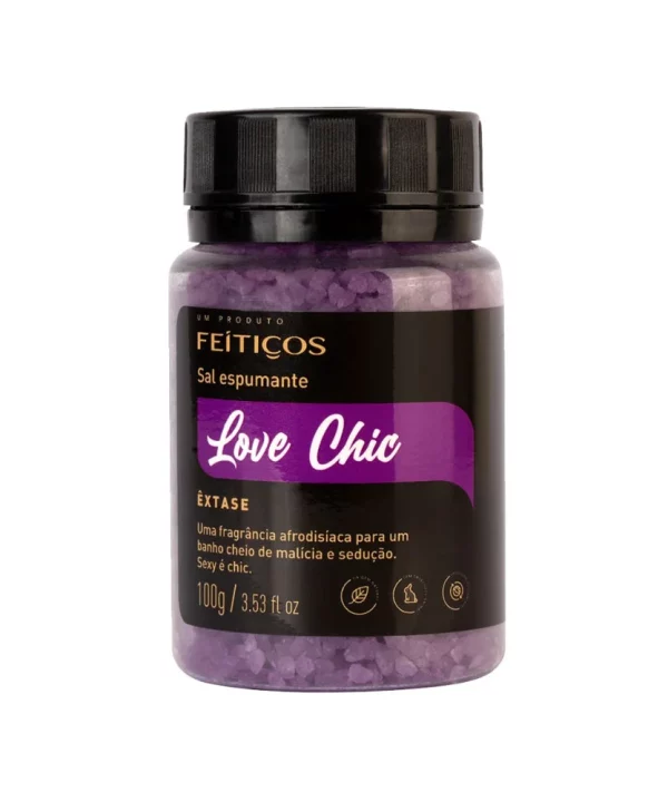 SAL DE BANHO ESPUMANTE LOVE CHIC ÊXTASE 100G